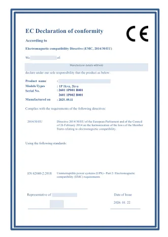 VSP CE EMC 證書