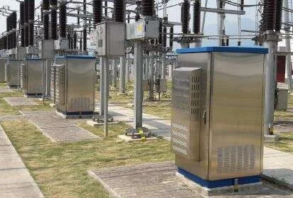 變電站內施作反射膜的戶外控制箱